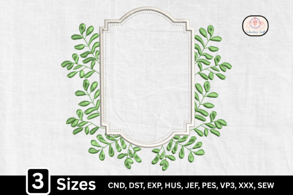 Floral Elegant Monogram Frame for Holiday Collections