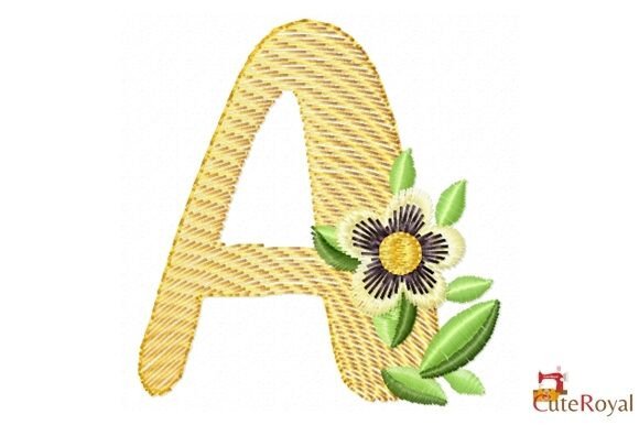 Floral Letter a – Monogram Review