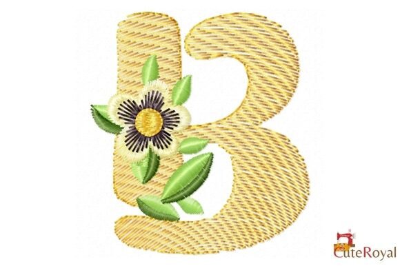 Floral Letter B – Monogram Review