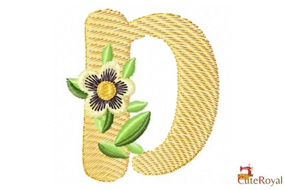 Floral Letter D – Monogram Review