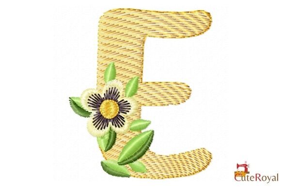 Floral Letter E – Monogram Review