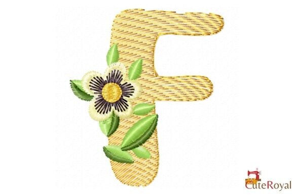 Floral Letter F – Monogram Review