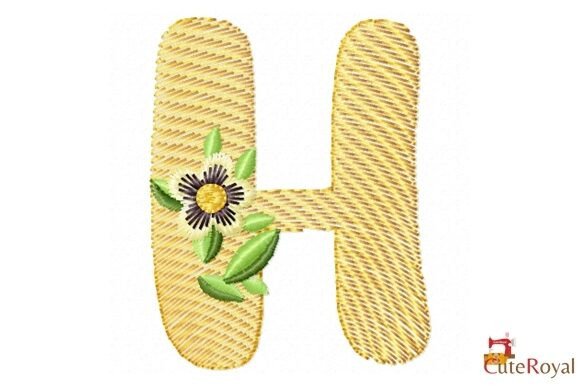 Floral Letter H – Monogram Review