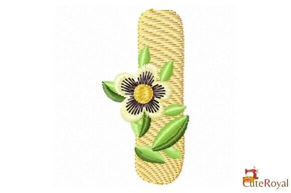 Floral Letter I – Monogram Review