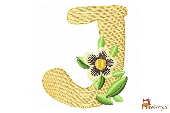 Floral Letter J – Monogram Review