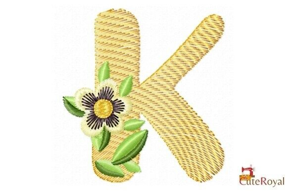 Floral Letter K – Monogram Review