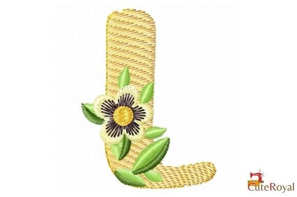 Floral Letter L – Monogram Review