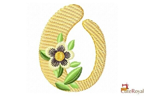 Floral Letter O – Monogram