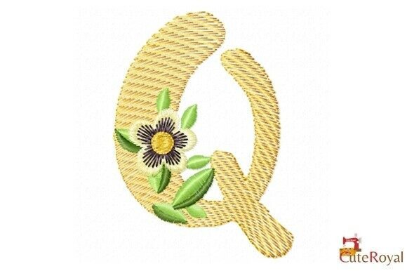 Floral Letter Q – Monogram Review