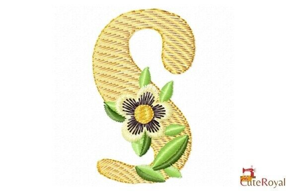 Floral Letter S – Monogram Review