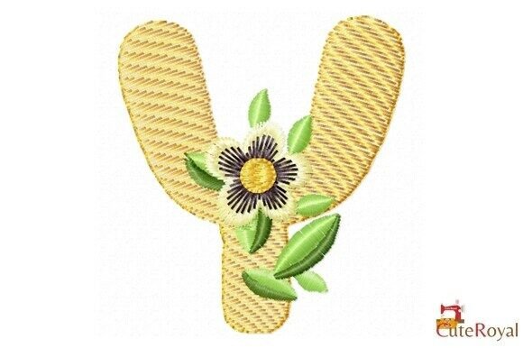 Floral Letter Y – Monogram Review