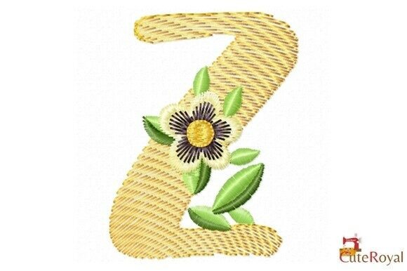 Floral Letter Z – Monogram Review