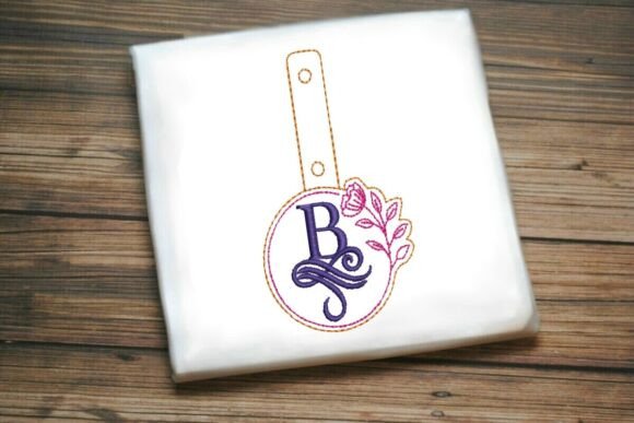 Floral Monogram Keychain B ITH Review