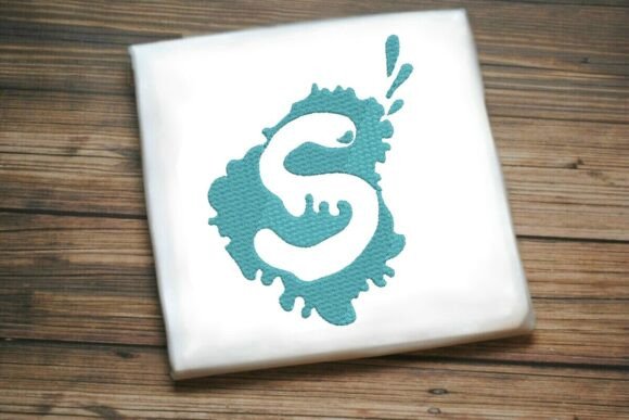 Paint Splash Uppercase Monogram S: A Designer's Gift Shop Review