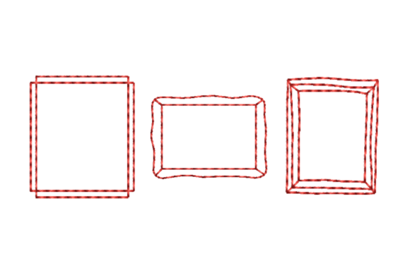 Rectangle Outline Frame Redwork Bundle Review